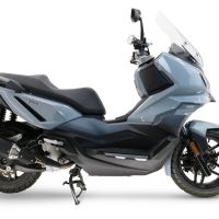 Esapament GPR compatibil cu Sym ADX 300 2024 Sistem de evacuare slip-on omologat, inclusiv db killer și catalizator detașabil  conform pentru inspecție,Furore-X Scooter