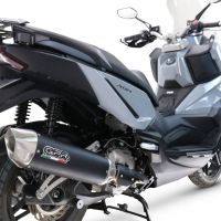 Esapament GPR compatibil cu Sym ADX 300 2024 Sistem de evacuare slip-on omologat, inclusiv db killer și catalizator detașabil  conform pentru inspecție,Furore-X Scooter