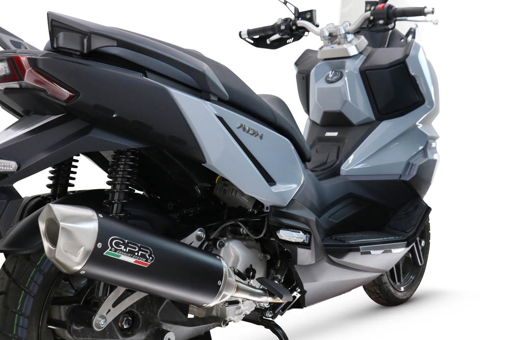   Sym ADX 300 2024 Evacuări slip-on de curse, inclusiv cot de legătură și db killer detașabil,Furore-X Scooter