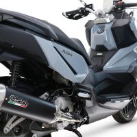   Sym ADX 300 2024 Evacuări slip-on de curse, inclusiv cot de legătură și db killer detașabil,Furore-X Scooter