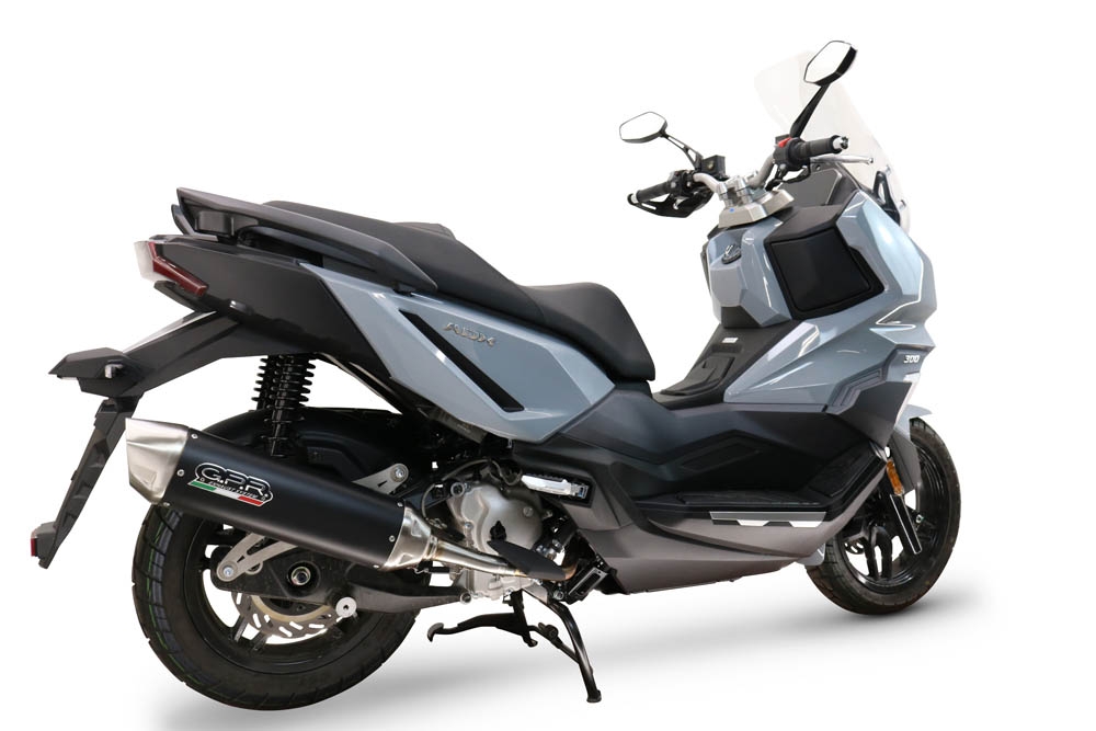   Sym ADX 300 2024 Evacuări slip-on de curse, inclusiv cot de legătură și db killer detașabil,Furore-X Scooter
