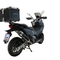 Top case GPR TECH  Sym ADX TG 400 2024/2026 e5 Plus Zwart Topcase din aluminiu, culoare neagră, cu placă specifică inclusă Capacitate 45 litri.