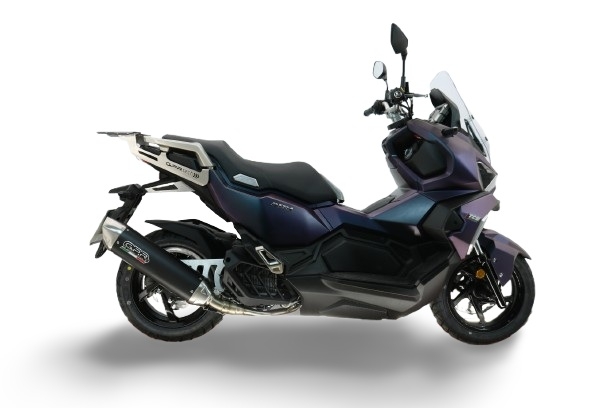 Esapament GPR compatibil cu Sym ADX 125 2024 Evacuare completă, inclusiv țeavă de legătură și db killer detașabil,Furore-X Scooter