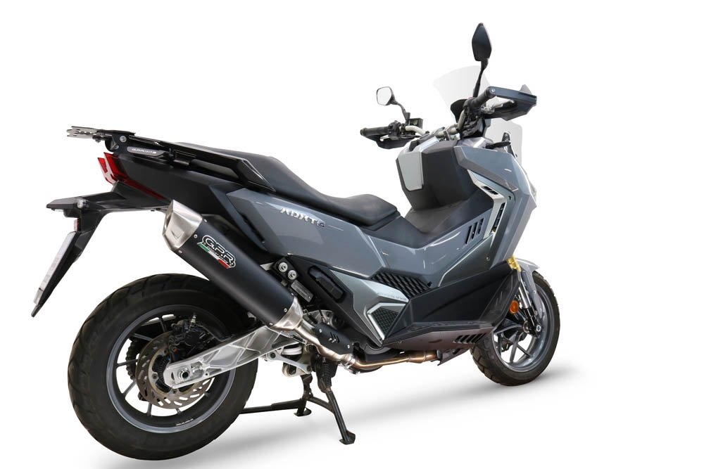 Esapament GPR compatibil cu Sym ADX TG 400 2024 Sistem de evacuare slip-on omologat, inclusiv db killer și catalizator detașabil  conform pentru inspecție,Furore-X Scooter