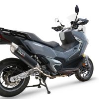 Esapament GPR compatibil cu Sym ADX TG 400 2024 Sistem de evacuare slip-on omologat, inclusiv db killer și catalizator detașabil  conform pentru inspecție,Furore-X Scooter