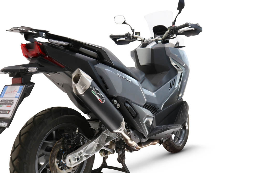 Esapament GPR compatibil cu Sym ADX TG 400 2024 Sistem de evacuare slip-on omologat, inclusiv db killer și catalizator detașabil  conform pentru inspecție,Furore-X Scooter