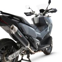 Esapament GPR compatibil cu Sym ADX TG 400 2024 Sistem de evacuare slip-on omologat, inclusiv db killer și catalizator detașabil  conform pentru inspecție,Furore-X Scooter