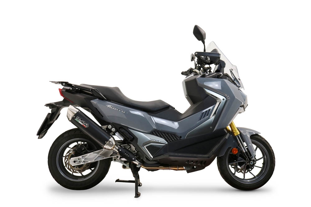   Sym ADX TG 400 2024 Evacuare slip-on legală pentru piețele din Marea Britanie și din afara UE, inclusiv coturi de legătură și db killer detașabil,Furore-X Scooter