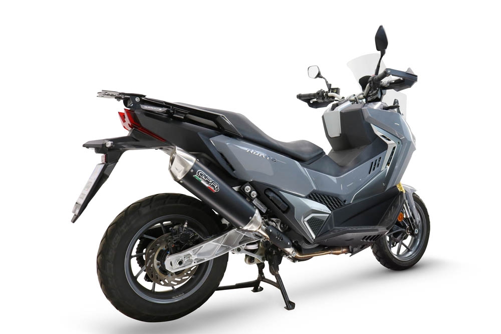   Sym ADX TG 400 2024 Evacuare slip-on legală pentru piețele din Marea Britanie și din afara UE, inclusiv coturi de legătură și db killer detașabil,Furore-X Scooter