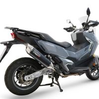   Sym ADX TG 400 2024 Evacuare slip-on legală pentru piețele din Marea Britanie și din afara UE, inclusiv coturi de legătură și db killer detașabil,Furore-X Scooter