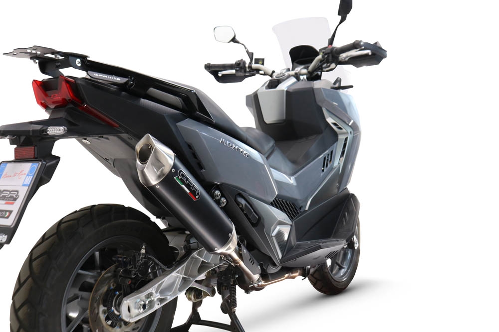   Sym ADX TG 400 2024 Evacuare slip-on legală pentru piețele din Marea Britanie și din afara UE, inclusiv coturi de legătură și db killer detașabil,Furore-X Scooter