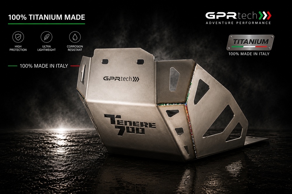 GPR TECH compatible with  Yamaha Tenere 700 2019/2020 e4 GPR TECH Titanium Skid plate 