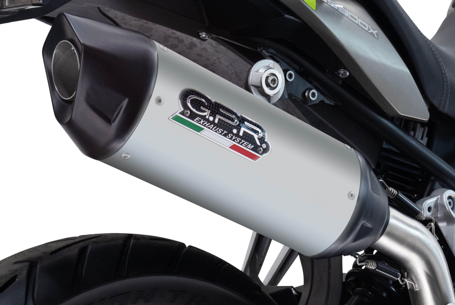 Esapament GPR compatibil cu Suzuki V-STROM DL 800 DE - SE 2023 Evacuare slip-on omologata, inclusiv db killer detașabil și cot de legătură,Furore-X Titanio