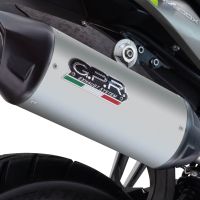 Exhaust compatible with Suzuki V-STROM DL 800 DE - SE 2023-2025, Furore-X Titanio, Homologated legal slip-on exhaust including removable db killer and link pipe