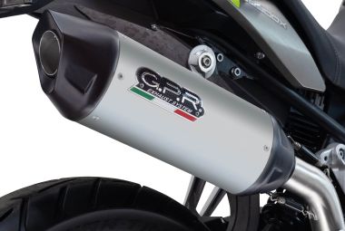 Esapament GPR compatibil cu Suzuki V-STROM DL 800 DE - SE 2023 Evacuare slip-on omologata, inclusiv db killer detașabil și cot de legătură,Furore-X Titanio