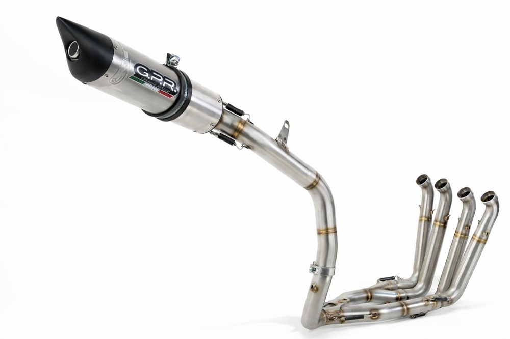 GPR exhaust compatible with Honda Cbr 600 Rr  2007-2023, Tiburon Titanium, Racing full system exhaust, including removable db killer 