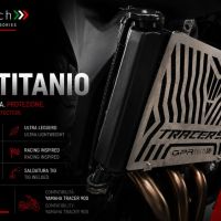 TECH ile uyumlu  Yamaha Tracer 9 GT 2025/2026 e5 plus Protecție pentru radiator din titan 