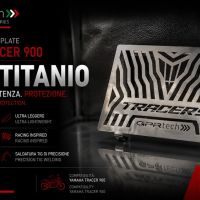 TECH ile uyumlu  Yamaha Tracer 9 2021/2024 e5 Protecție pentru radiator din titan 