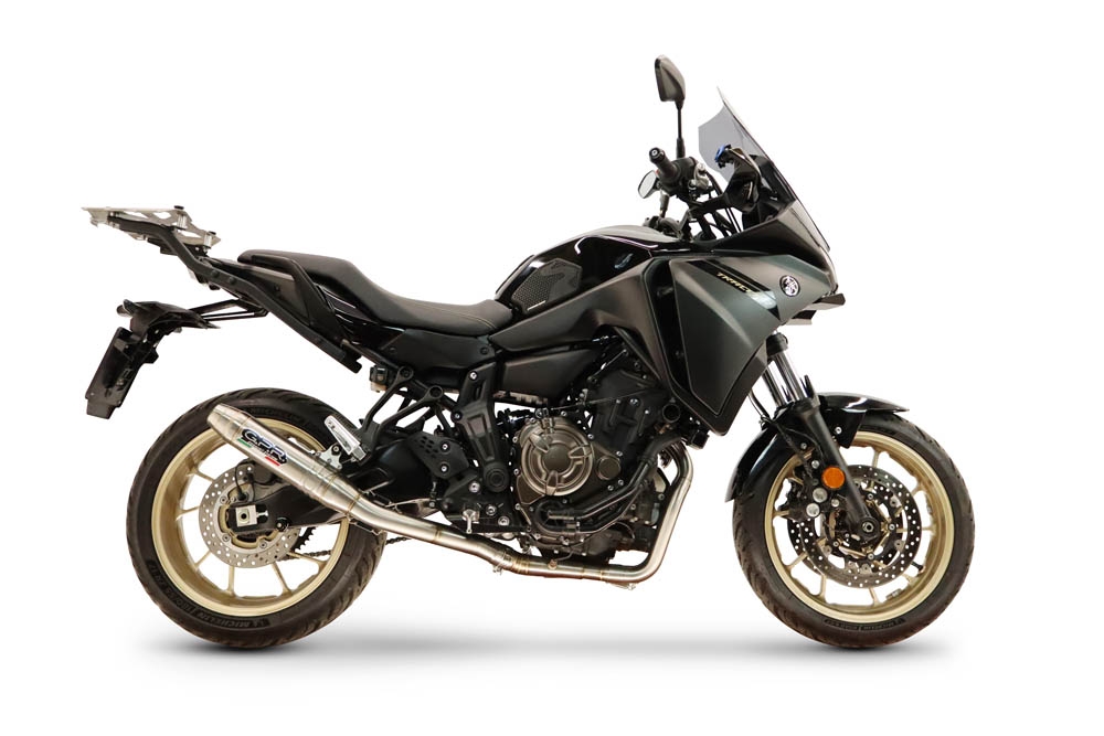 GPR exhaust compatible with Yamaha Tracer 7 2021-2024, Deeptone Inox, Racing full system exhaust  