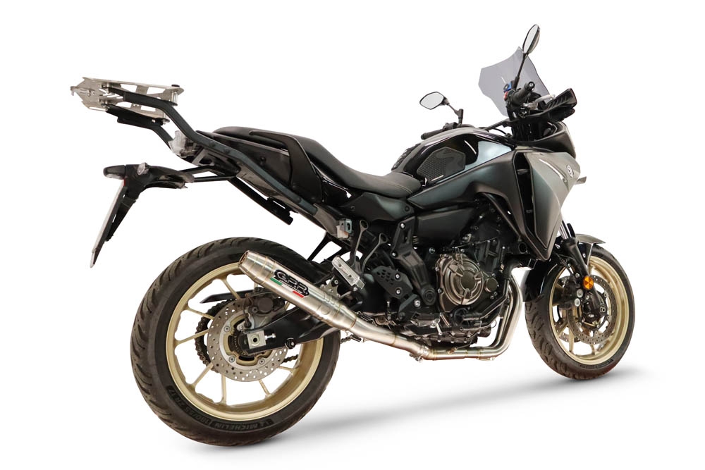 GPR exhaust compatible with Yamaha Tracer 7 2021-2024, Deeptone Inox, Racing full system exhaust  