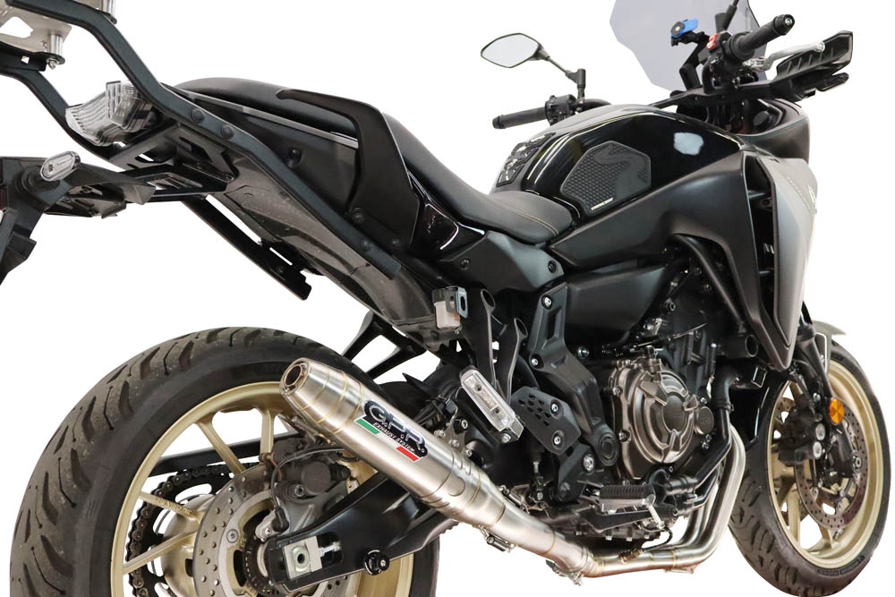 GPR exhaust compatible with Yamaha Tracer 7 2021-2024, Deeptone Inox, Racing full system exhaust  