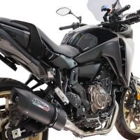 Esapament GPR compatibil cu Yamaha Tracer 700 2016 Sistem complet de evacuare Racing, inclusiv db killer detașabil,Furore Nero