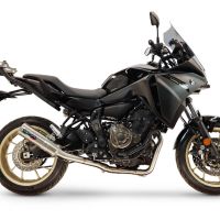Esapament GPR compatibil cu Yamaha Tracer 700 2020 Sistem complet de evacuare legal pentru țările din Marea Britanie și din afara UE, inclusiv db killer detașabil,M3 Inox 