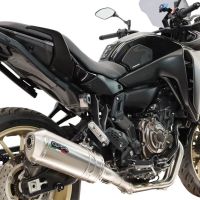 GPR exhaust compatible with Yamaha Tracer 7 GT 2020-2024, Satinox , full system exhaust legal for UK and non-EU countries including removable db killer 