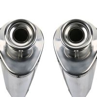 Esapament GPR compatibil cu Aprilia Rsv 1000 R Factory 2006 Evacuare cu dublă omologare legală, inclusiv db killers și coturi de legătură detașabile,Trioval