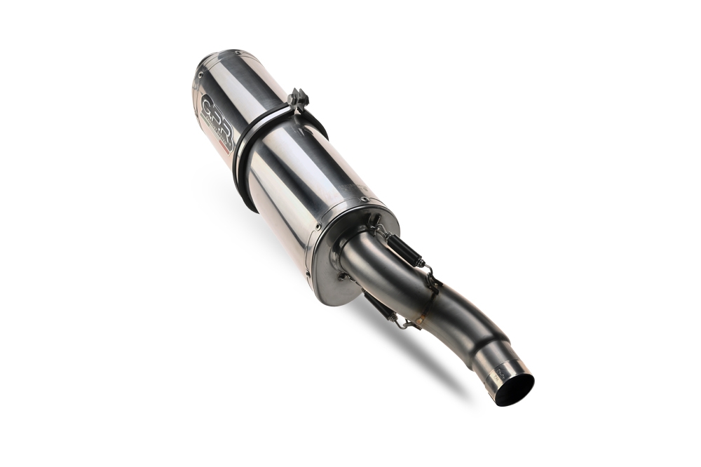 Esapament GPR compatibil cu Benelli Trk 502 2017 Evacuare slip-on omologata, inclusiv db killer detașabil, cot de legătură și catalizator,Trioval