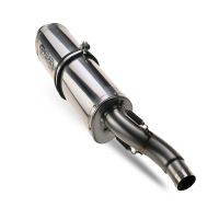 Esapament GPR compatibil cu Benelli Trk 502 2017 Evacuare slip-on omologata, inclusiv db killer detașabil, cot de legătură și catalizator,Trioval