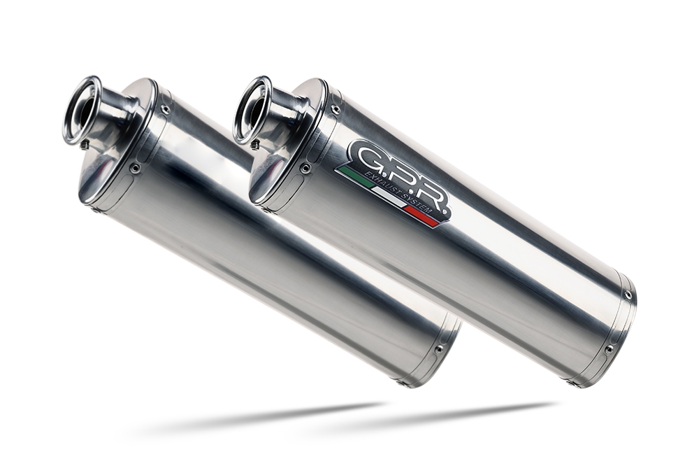 Esapament GPR compatibil cu Aprilia Rsv 1000 R Factory 2006 Evacuare cu dublă omologare legală, inclusiv db killers și coturi de legătură detașabile,Trioval