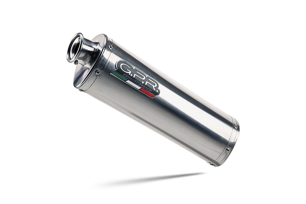 Esapament GPR compatibil cu Benelli Trk 502 2017 Evacuare slip-on omologata, inclusiv db killer detașabil, cot de legătură și catalizator,Trioval