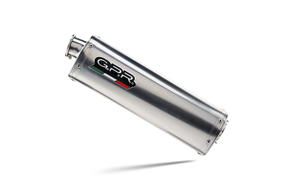 Esapament GPR compatibil cu Benelli Trk 502 2017 Evacuare slip-on omologata, inclusiv db killer detașabil, cot de legătură și catalizator,Trioval