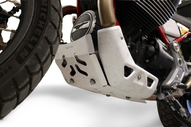 GPR TECH compatible with  Moto Guzzi V85 TT 2019/2020 e4 GPR TECH Titanium Skid plate 