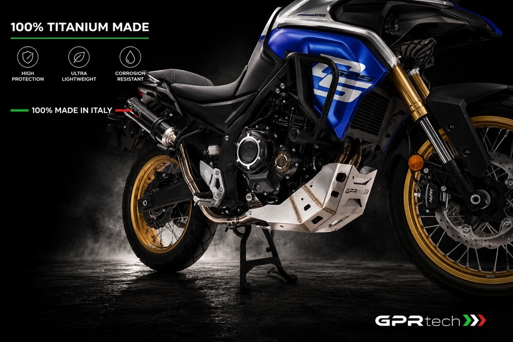 GPR TECH compatible with  Voge 525DSX 2023/2024 e5 GPR TECH Titanium Skid plate 