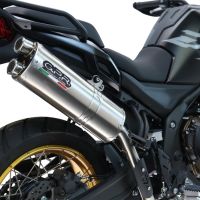 Esapament GPR compatibil cu Voge 625DSX 2024 Evacuare slip-on omologata, inclusiv db killer detașabil și cot de legătură,Dual Inox