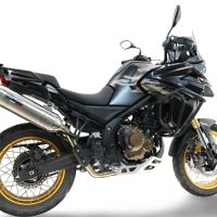 Esapament GPR compatibil cu Voge 625DSX 2024 Evacuare slip-on omologata, inclusiv db killer detașabil și cot de legătură,Furore-X Acciaio Inox