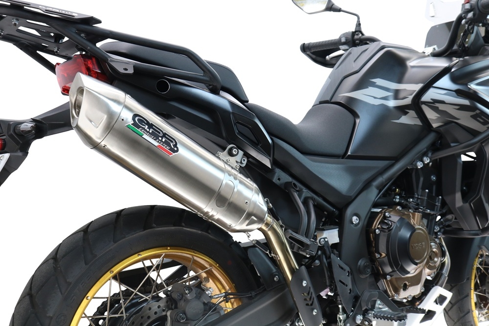 Esapament GPR compatibil cu Voge 625DSX 2024 Evacuare slip-on omologata, inclusiv db killer detașabil și cot de legătură,Furore-X Acciaio Inox