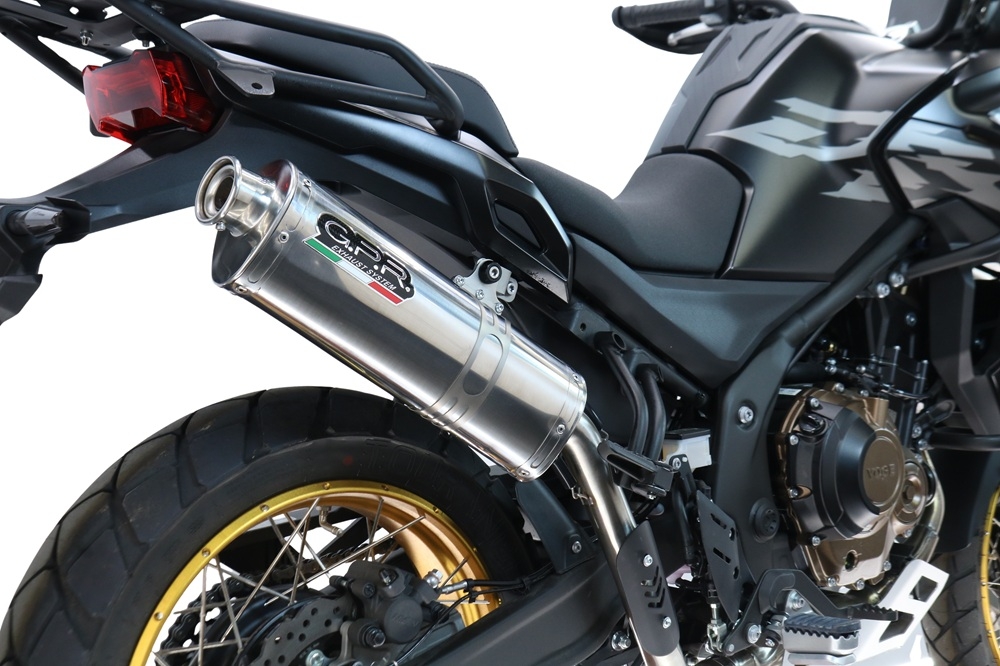 Esapament GPR compatibil cu Voge 625DSX 2024 Evacuare slip-on omologata, inclusiv db killer detașabil și cot de legătură,Trioval