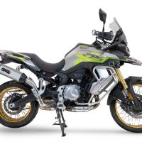 Esapament GPR compatibil cu Voge 900DSX 2024 Evacuare slip-on omologata, inclusiv db killer detașabil și cot de legătură,Furore-X Titanio