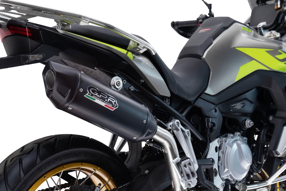 Esapament GPR compatibil cu Voge 900DSX 2024 Evacuare slip-on omologata, inclusiv db killer detașabil și cot de legătură,Furore-X Titanio Nero