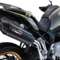 Esapament GPR compatibil cu Voge 900DSX 2024 Evacuare slip-on omologata, inclusiv db killer detașabil și cot de legătură,Furore-X Titanio Nero