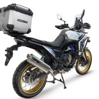 Top case GPR TECH  Voge DS 800 Rally 2025/2026 Zilver Topcase din aluminiu, culoare argintie, cu placă specifică inclusă Capacitate 35 litri.