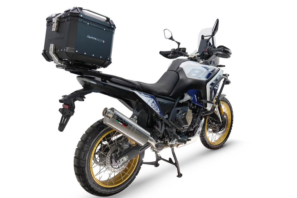 Top case GPR TECH  Voge DS 800 Rally 2025/2026 Zwart Topcase din aluminiu, culoare neagră, cu placă specifică inclusă Capacitate 35 litri.