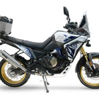  Voge DS 800 Rally 2025/2026 Metal Matuurlijk Top case din titan, culoare titan natural cu placă specifică inclusă Capacitate 35 litri.