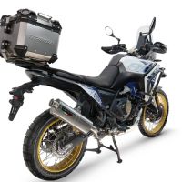  Voge DS 800 Rally 2025/2026 Metal Matuurlijk Top case din titan, culoare titan natural cu placă specifică inclusă Capacitate 35 litri.