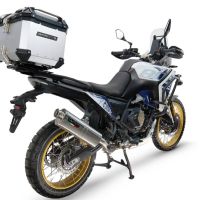 Top case GPR TECH  Voge DS 800 Rally 2025/2026 Zilver Topcase din aluminiu, culoare argintie, cu placă specifică inclusă Capacitate 45 litri.
