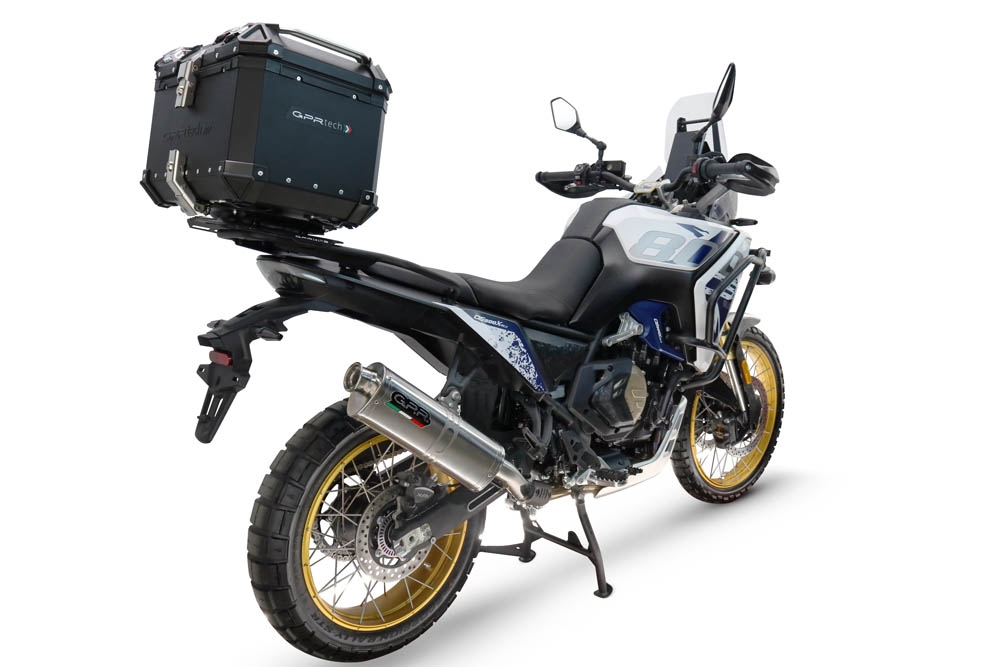 Top case GPR TECH  Voge DS 800 Rally 2025/2026 Zwart Topcase din aluminiu, culoare neagră, cu placă specifică inclusă Capacitate 45 litri.