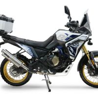 Top case GPR TECH  Voge DS 800 Rally 2025/2026 Zilver Topcase din aluminiu, culoare argintie, cu placă specifică inclusă Capacitate 55 litri.